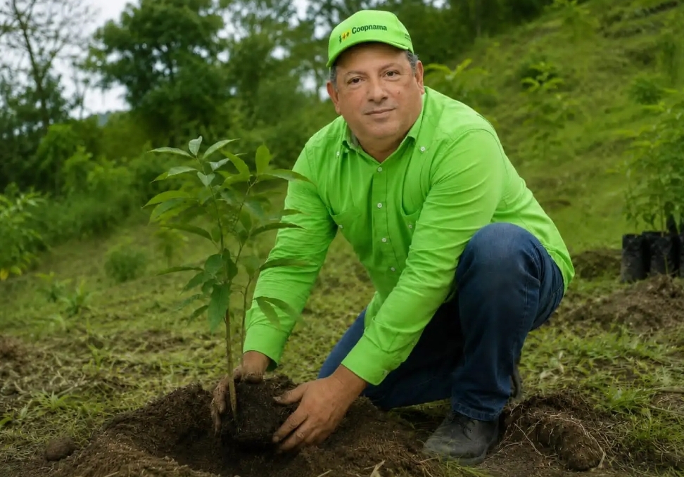 COOPNAMA fortalece su compromiso con la sostenibilidad mediante jornada nacional de reforestación por el Día Mundial del Medio Ambiente.
